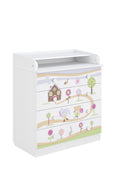 Changing Dresser 800 Shefa Kids, White, Gingerbread House