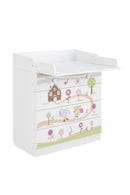 Changing Dresser 800 Shefa Kids, White, Gingerbread House