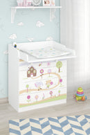 Changing Dresser 800 Shefa Kids, White, Gingerbread House