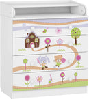 Changing Dresser 800 Shefa Kids, White, Gingerbread House