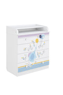 Changing Dresser 800 Shefa Kids, White, Elephant With Balloon