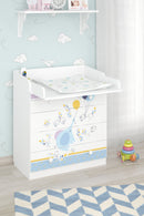Changing Dresser 800 Shefa Kids, White, Elephant With Balloon