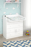 Changing Dresser 800 Shefa Kids, Teddy, White
