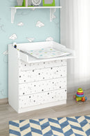 Changing dresser 800 Shefa Kids, white, Starlight