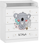 Changing Dresser 800 Shefa Kids, White, Coala