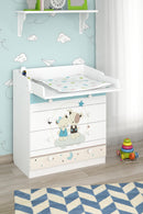 Changing Dresser 800 Shefa Kids, White, Best Friends