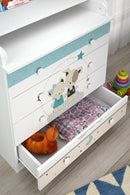 Changing Dresser 800 Shefa Kids, White, Best Friends