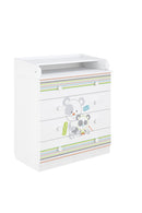 Changing Dresser 800 Shefa Kids, White, Pandas