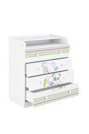Changing Dresser 800 Shefa Kids, White, Pandas