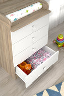 Changing dresser 600 Shefa Kids, elm-white