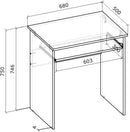 Computer Desk Shefa Line Luna 68 X 50 X 75 Cm White