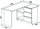 Computer desk Shefa Line Universal Sonoma oak / White Alba