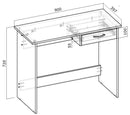 Computer Desk Shefa Line Nano Sonoma Oak, 90 Cm