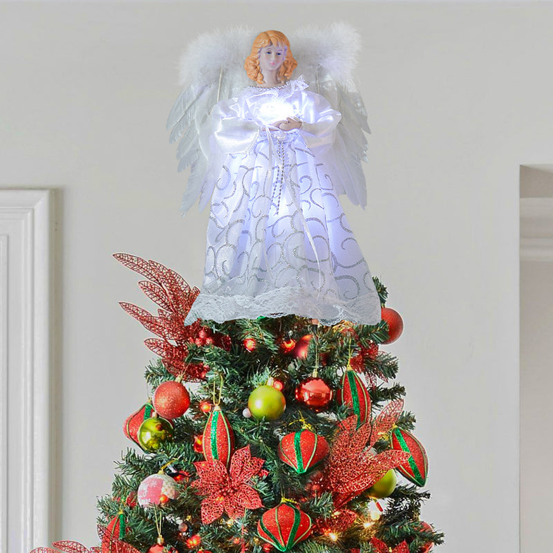 Lifeideas Angel Tree Topper with LED Lights