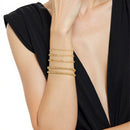 14K Gold Plated Chain Bracelets set