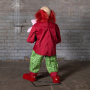 4ft Tall Lunging Animated Clown Halloween Animatronic Decoration