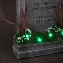 60cm (2ft) Battery Powered "For Rent" Halloween Graveyard Tombstone with LED Lights