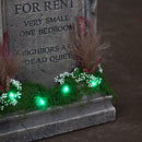 60cm (2ft) Battery Powered "For Rent" Halloween Graveyard Tombstone with LED Lights