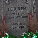 60cm (2ft) Battery Powered "For Rent" Halloween Graveyard Tombstone with LED Lights