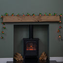 2.8m Christmas Holly Garland With Red Berries And 40 Red LEDs