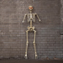 5ft (1.5m) Battery Powered Light Up Halloween Skeleton With Poseable Joints & Red LEDs