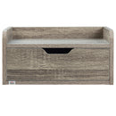 HOMCOM Floating Nightstand Set Of 2, Nightstand With Drawer, Grey