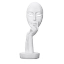 Lifeideas Abstract Resin Woman Face Statue Home Decoration