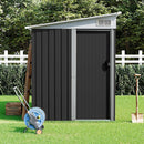 Breeins 5 x 7FT Sliding Door Pent Roof Garden Tool Shed Outdoor Patio Storage House