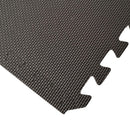 Samuel Alexander Black EVA Foam Floor Mats 60x60cm Interlocking Gym & Play Mats, Non-Slip, Water Resistant
