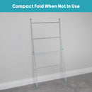 JVL Indoor/Outdoor Three Panel Folding Clothes Airer Laundry Dryer, 6M