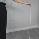 JVL Indoor/Outdoor Three Panel Folding Clothes Airer Laundry Dryer, 6M