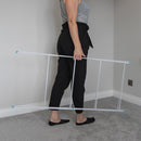 JVL Indoor/Outdoor Three Panel Folding Clothes Airer Laundry Dryer, 6M