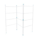 JVL Indoor/Outdoor Three Panel Folding Clothes Airer Laundry Dryer, 6M