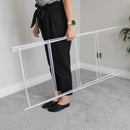 JVL Indoor/Outdoor Four Panel Folding Clothes Airer Laundry Dryer, 8M