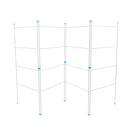 JVL Indoor/Outdoor Four Panel Folding Clothes Airer Laundry Dryer, 8M