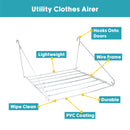 JVL Over Door Utility Clothes Washing Laundry Dryer Clothes Airer, 7M