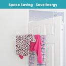 JVL Over Door Utility Clothes Washing Laundry Dryer Clothes Airer, 7M