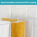 JVL Over Door Utility Clothes Washing Laundry Dryer Clothes Airer, 7M