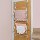 JVL Over Door Concertina Laundry Clothes Drying Airer, 4.5M