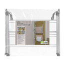 JVL Over Door Concertina Laundry Clothes Drying Airer, 4.5M