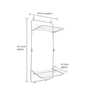 JVL 2 Tier Over Door Laundry Clothes Drying Rack, 8.5M