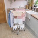 JVL Foldable 3 Tier Laundry Wshing Clothes Drying Rack, 28M