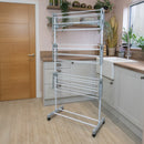 JVL Foldable 3 Tier Laundry Washing Clothes Drying Rack, 21M