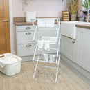 JVL Extendable 3 Tier Concertina Laundry Washing Clothes Airer, 8M