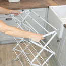 JVL Extendable 3 Tier Concertina Laundry Washing Clothes Airer, 8M