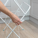 JVL Two-Tier Folding Concertina Laundry Washing Clothes Horse Airer, 9M