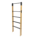 JVL Bamboo Extendable 4 Tier Laundry Clothes Airer Ladder, 6M