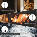 JVL Pennine 4 Piece Fireside Companion Set And Stand