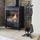 JVL Pennine 4 Piece Fireside Companion Set And Stand