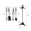 JVL Pennine 4 Piece Fireside Companion Set And Stand